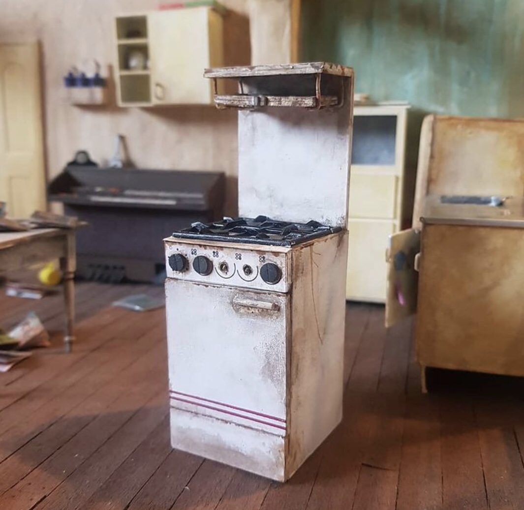 Miniature cooker from the mini Bottom flat