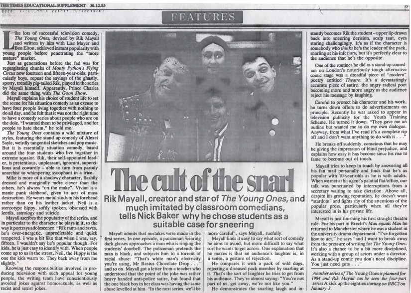 Scan of the newspaper article
