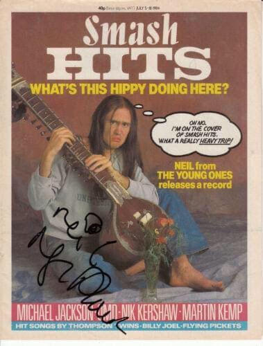 Smash Hit Magazine signed by Nigel Planer