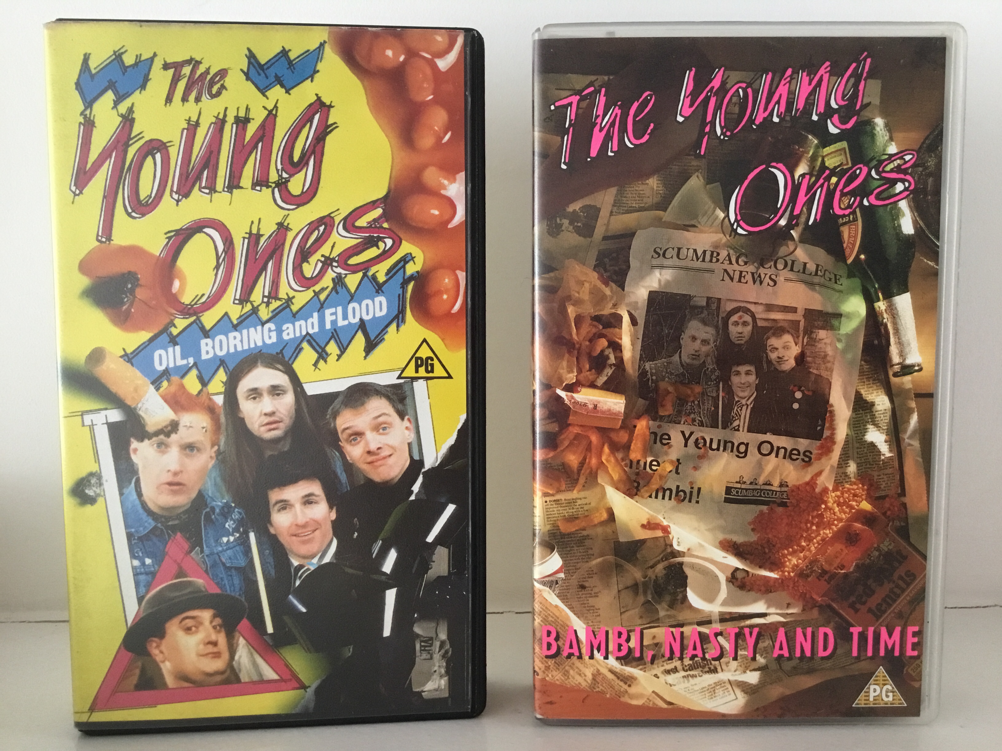 first two VHS tapes of The Young Ones